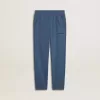Pantaloni jogging blu da bambino con ricamo