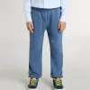 Pantaloni jogging blu da bambino con ricamo