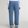 Pantaloni jogging blu da bambino con ricamo