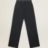 Pantaloni jogging da donna blu navy Pantaloni jogging da donna blu navy