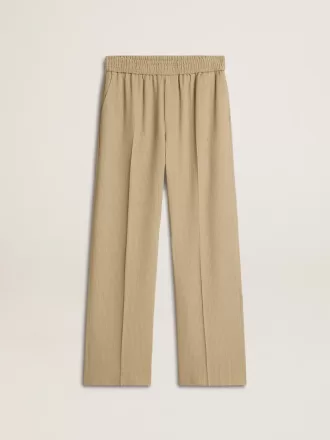 Pantaloni jogging da donna color travertino