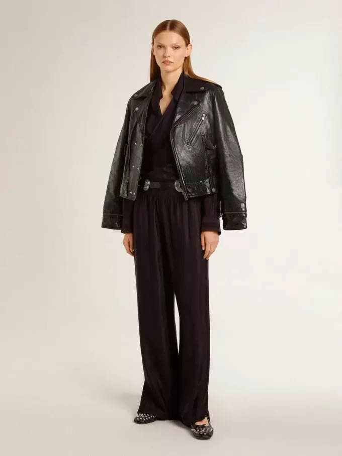 Pantaloni jogging da donna con spacco alla caviglia Pantaloni jogging da donna con spacco alla caviglia