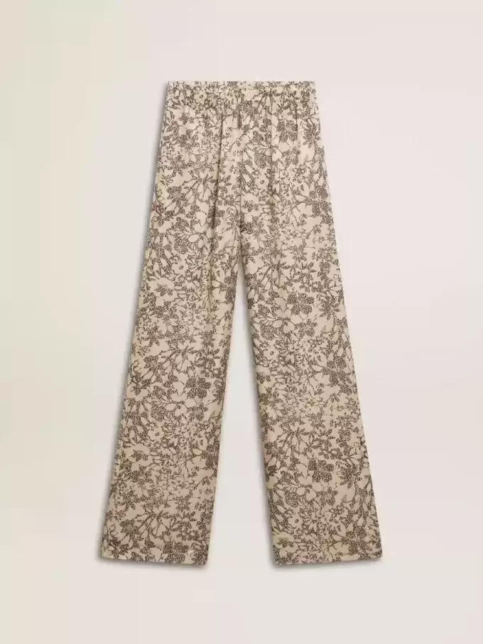 Pantaloni jogging da donna con stampa floreale Pantaloni jogging da donna con stampa floreale