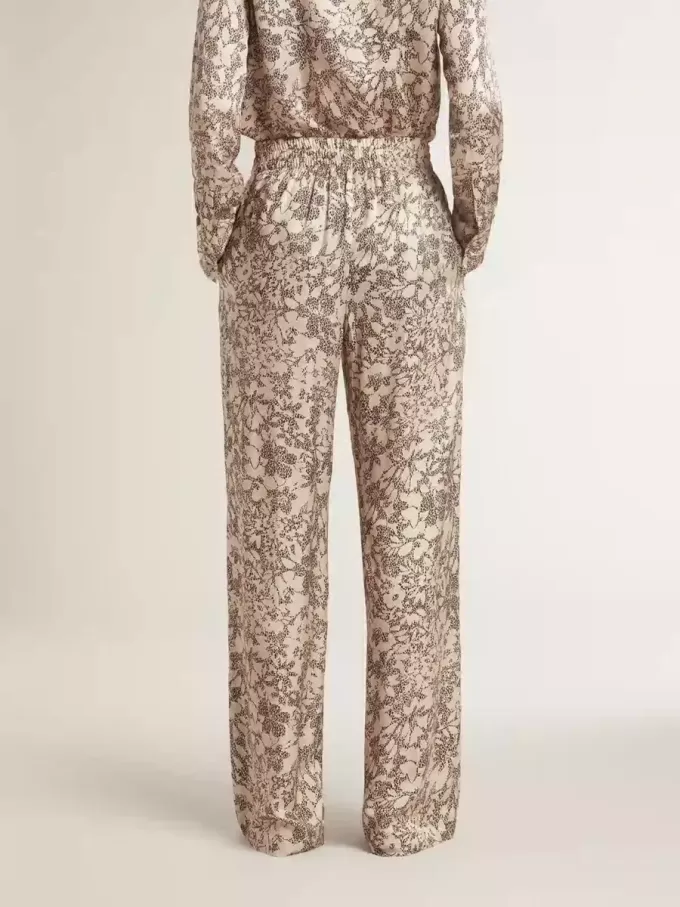 Pantaloni jogging da donna con stampa floreale Pantaloni jogging da donna con stampa floreale