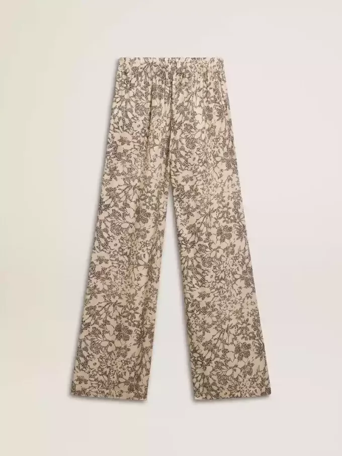 Pantaloni jogging da donna con stampa floreale Pantaloni jogging da donna con stampa floreale