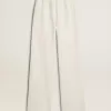 Pantaloni jogging da donna in cotone bianco Pantaloni jogging da donna in cotone bianco