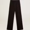 Pantaloni jogging da donna in viscosa neri Pantaloni jogging da donna in viscosa neri