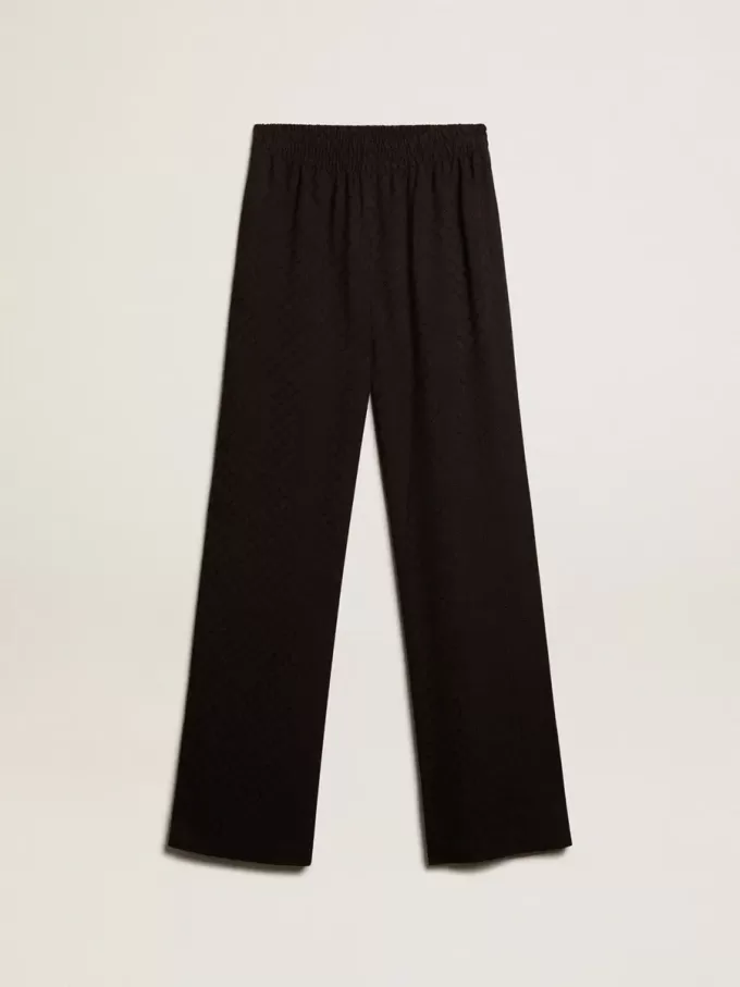 Pantaloni jogging da donna in viscosa neri Pantaloni jogging da donna in viscosa neri