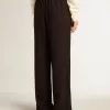 Pantaloni jogging da donna in viscosa neri Pantaloni jogging da donna in viscosa neri