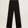 Pantaloni jogging da donna in viscosa neri Pantaloni jogging da donna in viscosa neri