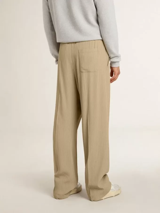 Pantaloni jogging da uomo color travertino