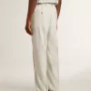 Pantaloni jogging da uomo in misto lana color cachi Pantaloni jogging da uomo in misto lana color cachi