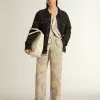 Pantaloni jogging multicolore da donna con stampa floreale