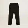 Pantaloni jogging neri da bambino con stelle bianche