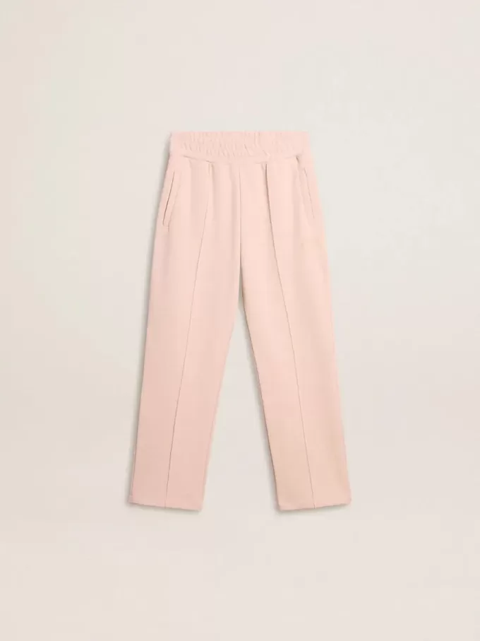 Pantaloni jogging rosa con stampa per bambina Pantaloni jogging rosa con stampa per bambina