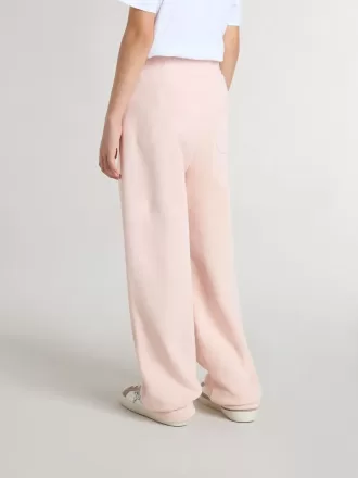 Pantaloni jogging rosa con stampa per bambina Pantaloni jogging rosa con stampa per bambina