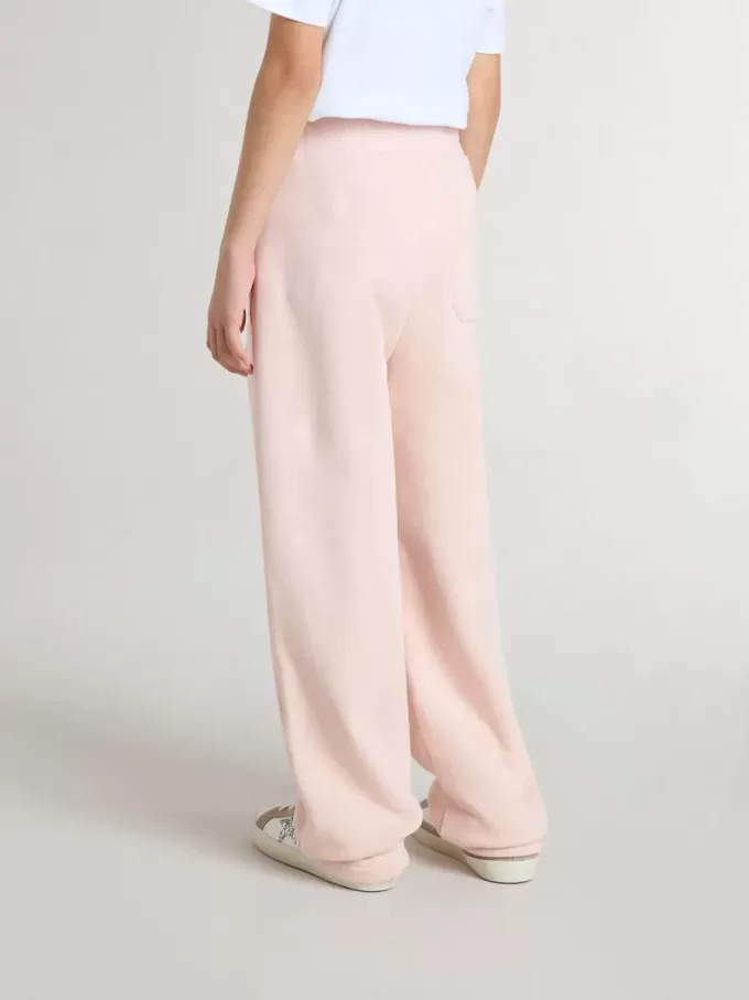 Pantaloni jogging rosa con stampa per bambina Pantaloni jogging rosa con stampa per bambina
