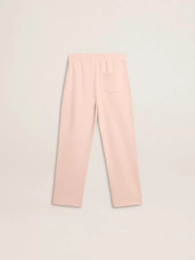 Pantaloni jogging rosa con stampa per bambina Pantaloni jogging rosa con stampa per bambina