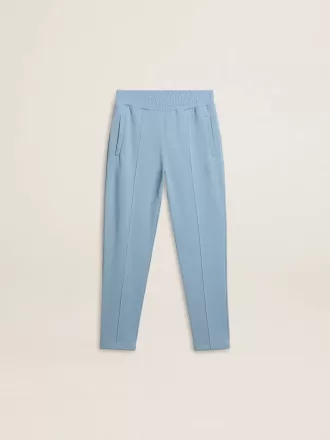 Pantaloni jogging stampati azzurri da bambino