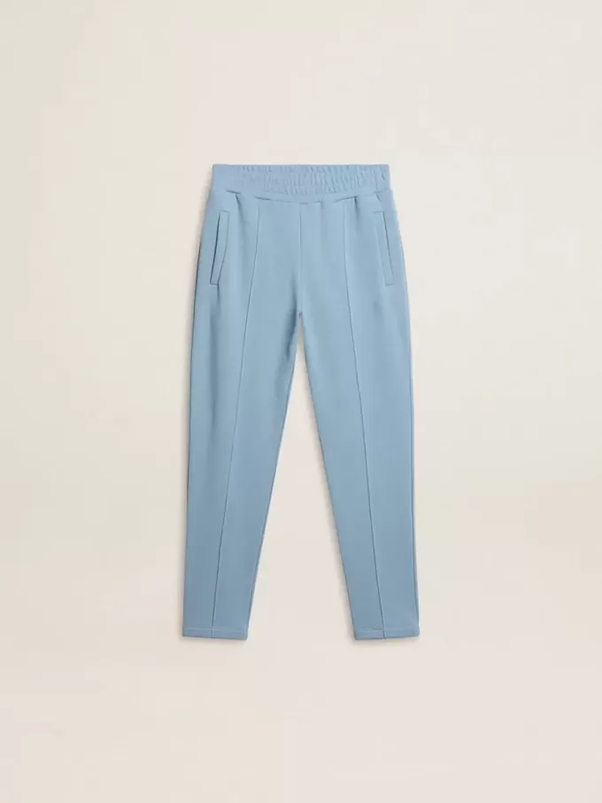Pantaloni jogging stampati azzurri da bambino