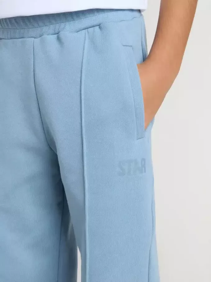 Pantaloni jogging stampati azzurri da bambino