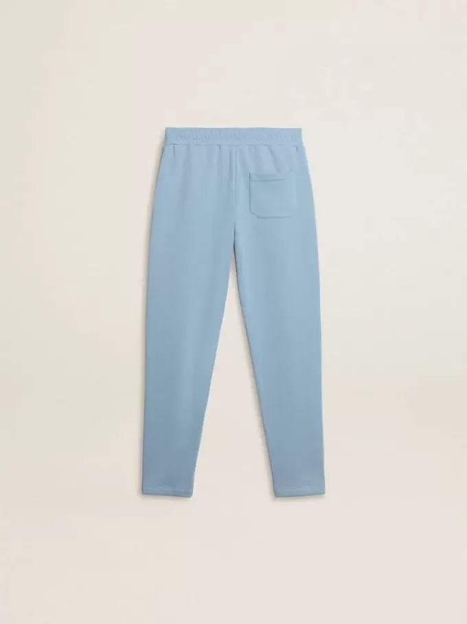 Pantaloni jogging stampati azzurri da bambino