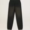 Pantaloni jogging unisex lavati neri