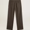 Pantaloni morbidi da uomo in lana grigio antracite Pantaloni morbidi da uomo in lana grigio antracite