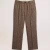 Pantaloni morbidi da uomo in pied-de-poule