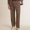 Pantaloni morbidi da uomo in pied-de-poule