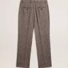 Pantaloni morbidi da uomo in pied-de-poule