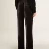 Pantaloni neri effetto velluto