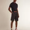 Polo da uomo a maniche corte in lana merino blu navy Polo da uomo a maniche corte in lana merino blu navy