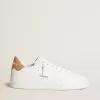Purestar da donna con stella in pelle e linguetta sul tallone in pelle con stampa cocco Purestar da donna con stella in pelle e linguetta sul tallone in pelle con stampa cocco