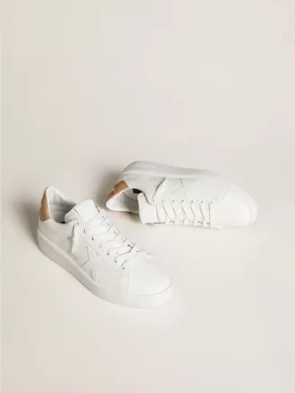 Purestar da uomo con stella in pelle e linguetta sul tallone in pelle con stampa cocco Purestar da uomo con stella in pelle e linguetta sul tallone in pelle con stampa cocco