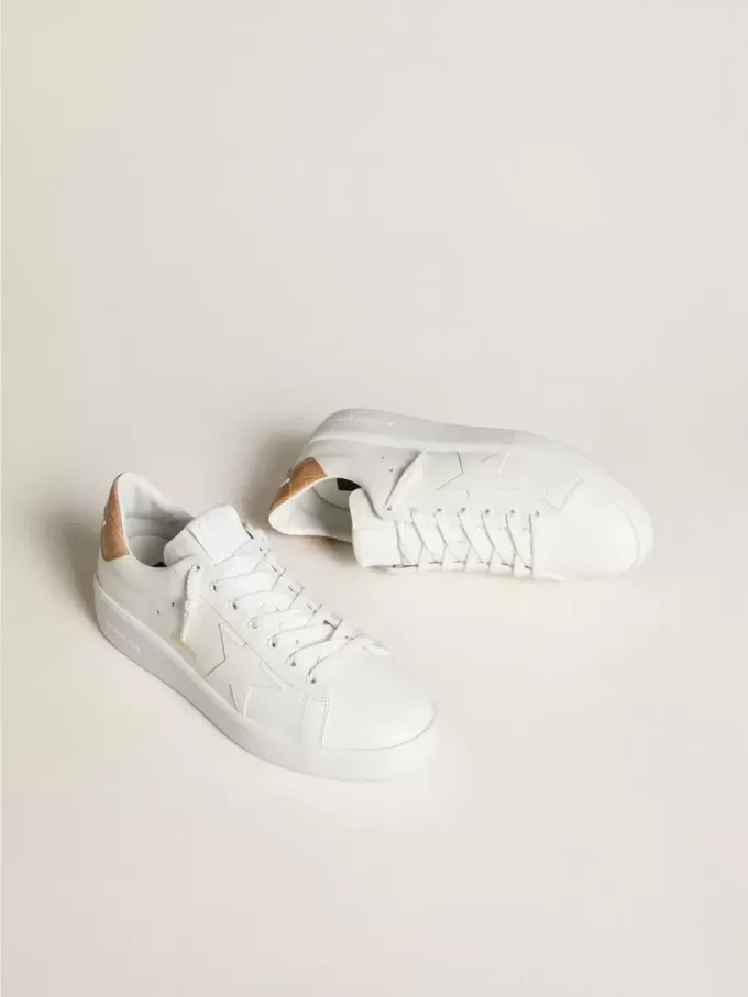 Purestar da uomo con stella in pelle e linguetta sul tallone in pelle con stampa cocco Purestar da uomo con stella in pelle e linguetta sul tallone in pelle con stampa cocco
