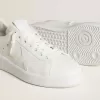 Purestar da uomo con stella in pelle e linguetta sul tallone in pelle con stampa cocco Purestar da uomo con stella in pelle e linguetta sul tallone in pelle con stampa cocco