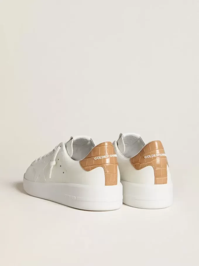 Purestar da uomo con stella in pelle e linguetta sul tallone in pelle con stampa cocco Purestar da uomo con stella in pelle e linguetta sul tallone in pelle con stampa cocco