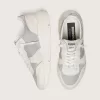 Running Sole da donna in mesh e nabuk con stella in pelle metallizzata argento Running Sole da donna in mesh e nabuk con stella in pelle metallizzata argento