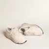 Running Sole in nappa con stella argentata e linguetta sul tallone in pelle dorata