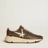 Running Sole in nylon e pelle con stella in TPU e linguetta sul tallone in nabuk Running Sole in nylon e pelle con stella in TPU e linguetta sul tallone in nabuk