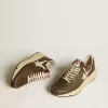 Running Sole in nylon e pelle con stella in TPU e linguetta sul tallone in nabuk Running Sole in nylon e pelle con stella in TPU e linguetta sul tallone in nabuk
