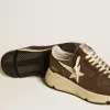 Running Sole in nylon e pelle con stella in TPU e linguetta sul tallone in nabuk Running Sole in nylon e pelle con stella in TPU e linguetta sul tallone in nabuk