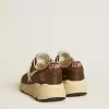 Running Sole in nylon e pelle con stella in TPU e linguetta sul tallone in nabuk Running Sole in nylon e pelle con stella in TPU e linguetta sul tallone in nabuk