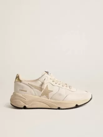 Running Sole LTD da donna in nappa con stella in pelle scamosciata e linguetta dorata sul tallone