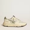 Running Sole LTD da donna in nylon e nappa con stella in nabuk e linguetta sul tallone Running Sole LTD da donna in nylon e nappa con stella in nabuk e linguetta sul tallone