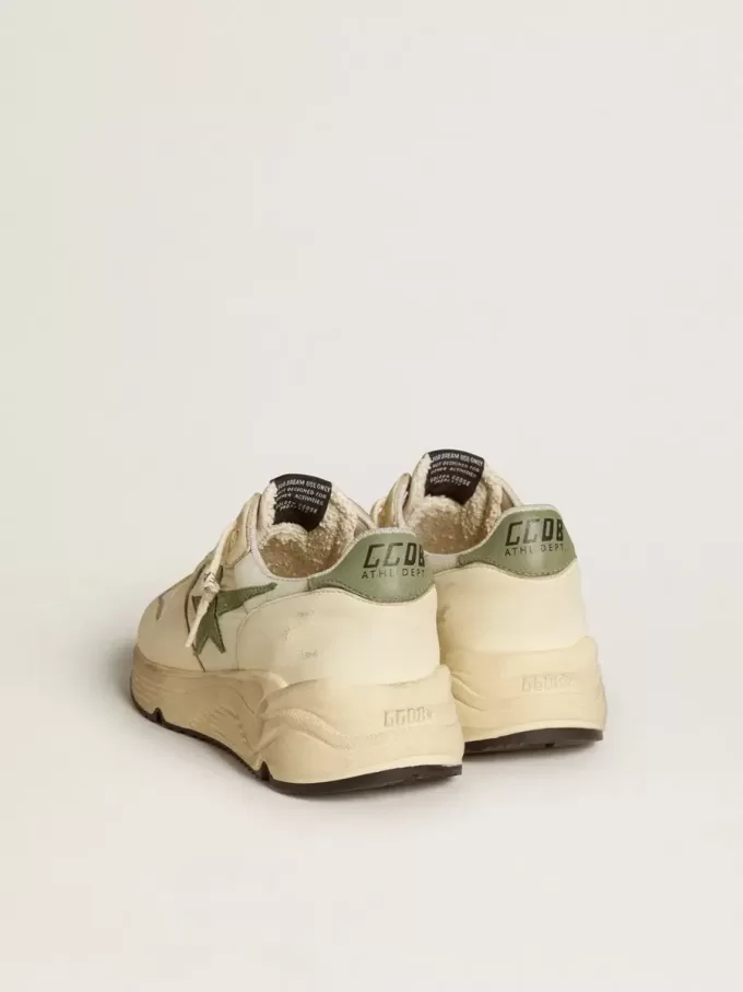 Running Sole LTD da donna in nylon e nappa con stella in nabuk e linguetta sul tallone Running Sole LTD da donna in nylon e nappa con stella in nabuk e linguetta sul tallone