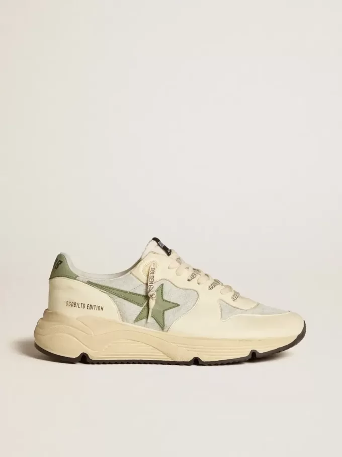 Running Sole LTD da uomo in nylon e nappa con stella in nabuk e linguetta sul tallone