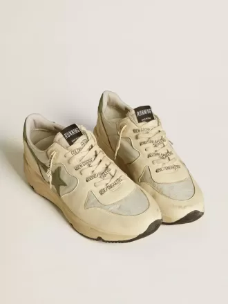 Running Sole LTD da uomo in nylon e nappa con stella in nabuk e linguetta sul tallone Running Sole LTD da uomo in nylon e nappa con stella in nabuk e linguetta sul tallone