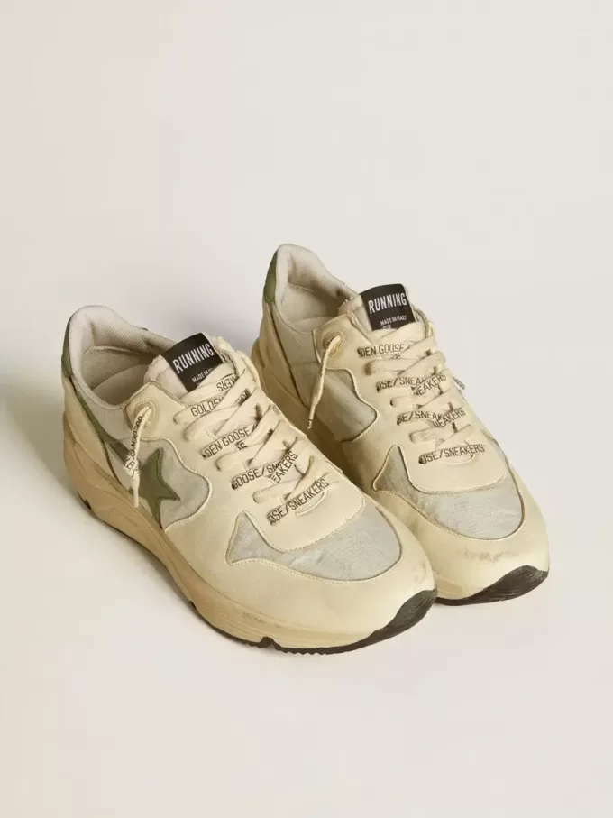 Running Sole LTD da uomo in nylon e nappa con stella in nabuk e linguetta sul tallone